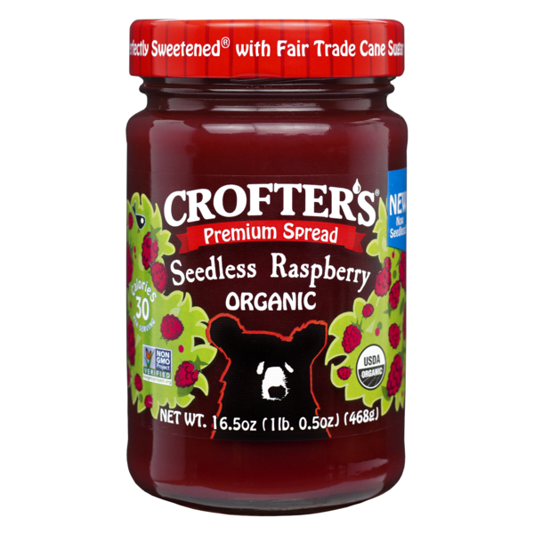 Crofters Organic Spread Premium Raspberry, PK6 60067275006504